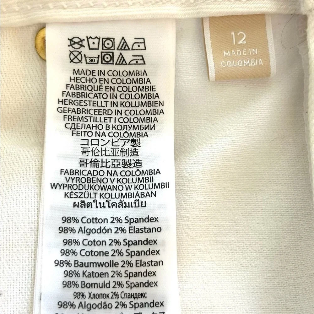 🤍 Michael Kors: White Cropped Jeans | Size 12 | Cotton Spandex